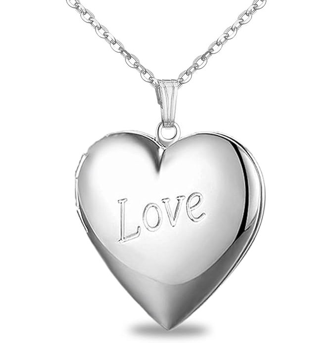 Colar Medalhão de Coração Colar Medalhão de Coração