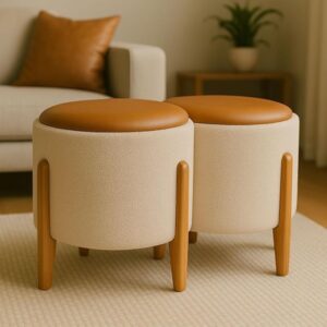 Compra por Destinatário>Casal kit 2 puff banquetas redondo